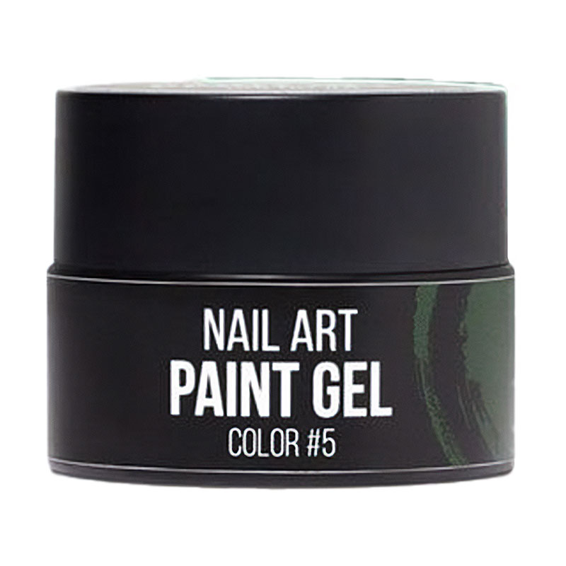 Гель-фарба для нігтів NUB Paint Gel 05 Зелена, 5 г