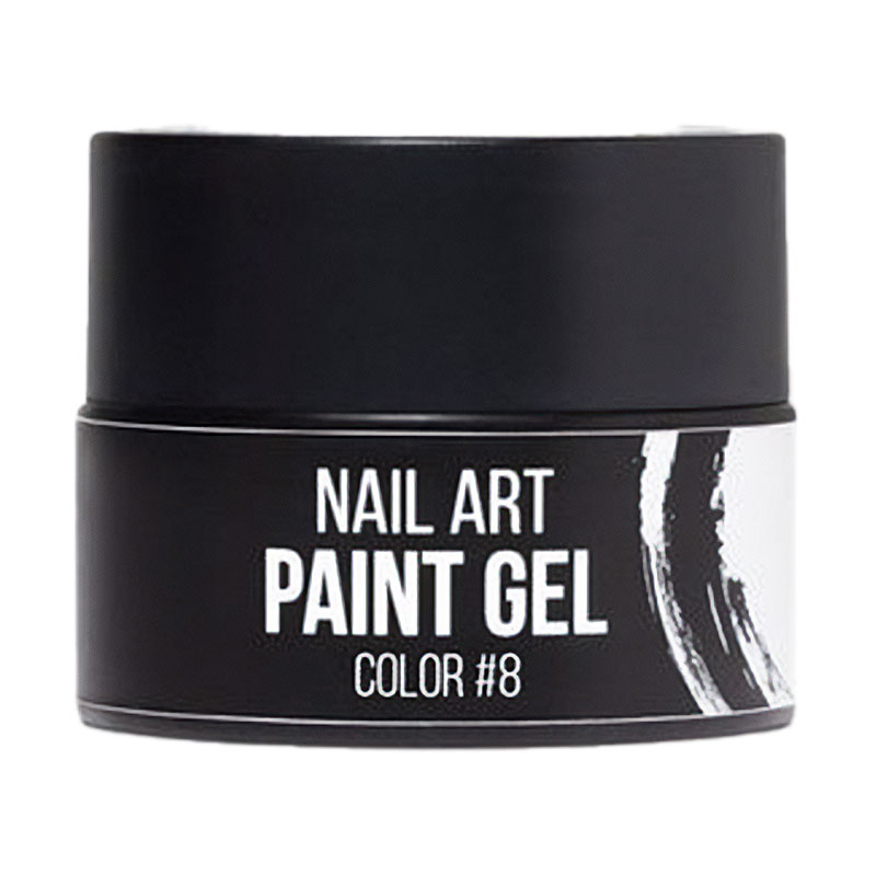 Гель-фарба для нігтів NUB Paint Gel 08 Біла, 5 г