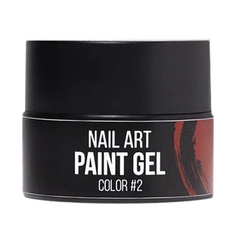 Уцінка! Гель-фарба для нігтів NUB Paint Gel 02 Червона, 5 г